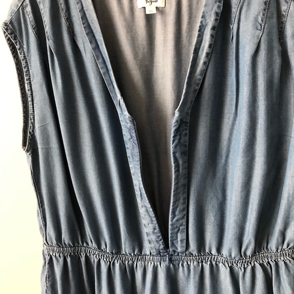 SOLD Thyme Maternity Denim Tunic Dress medium - Picture 6 of 7